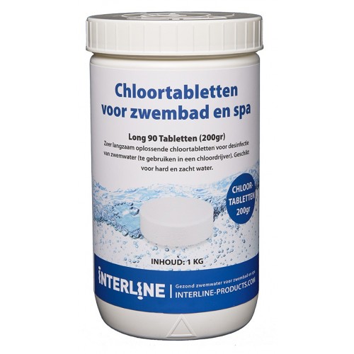 Interline Chloortabletten (200grams) 1KG Interline Chloortabletten (200grams) 1KG