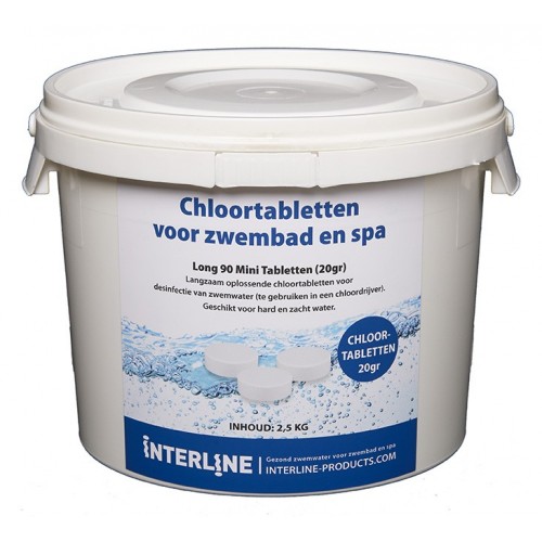 Interline Chloortabletten (20grams) 2,5KG Interline Chloortabletten (20grams) 2,5KG